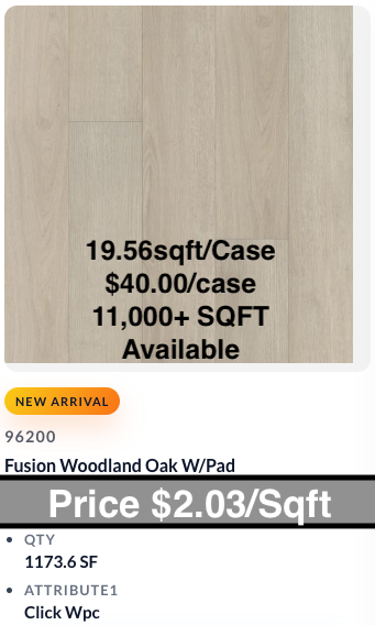 Fusion Woodland Oak W/Pad