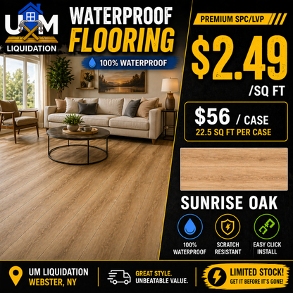 Next Floor Expanse Waterproof LVP Flooring – $2.49/Sq Ft 20mil SPC