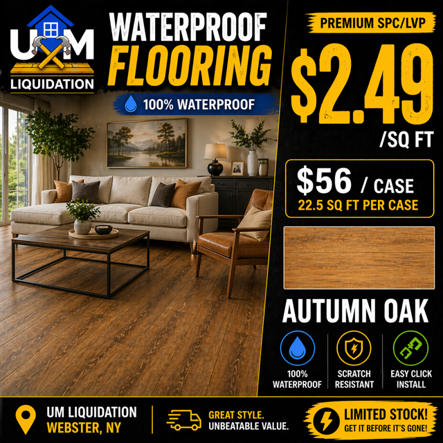 Next Floor Expanse Waterproof LVP Flooring – $2.49/Sq Ft 20mil SPC