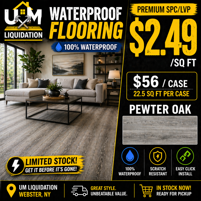Next Floor Expanse Waterproof LVP Flooring – $2.49/Sq Ft 20mil SPC