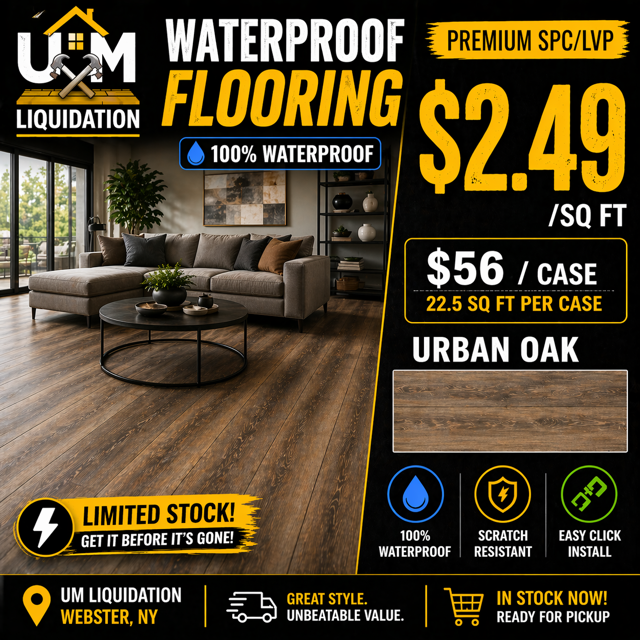 Next Floor Expanse Waterproof LVP Flooring – $2.49/Sq Ft 20mil SPC