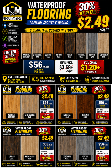 Next Floor Expanse Waterproof LVP Flooring – $2.49/Sq Ft 20mil SPC