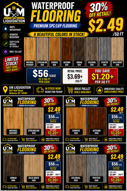Next Floor Expanse Waterproof LVP Flooring – $2.49/Sq Ft 20mil SPC