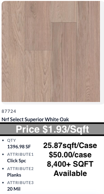 NRF Select Superior White Oak